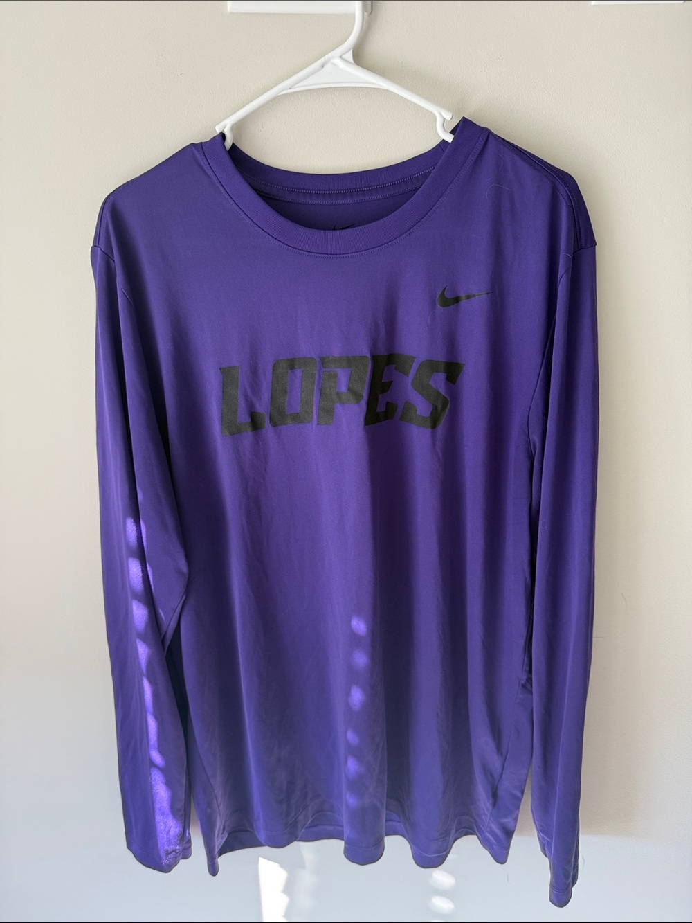 Nike Purple 'LOPES' Long Sleeve Athletic Tee Grand Canyon University